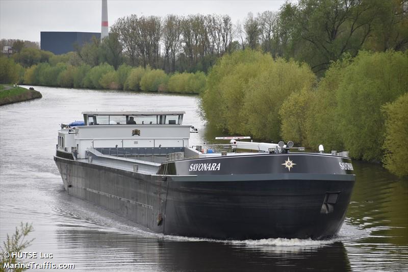 sayonara (Cargo ship) - IMO , MMSI 244316952, Call Sign PE6701 under the flag of Netherlands