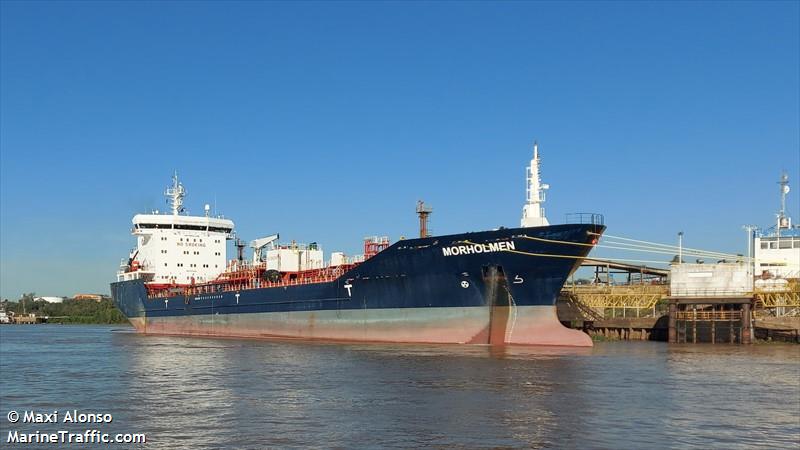 morholmen (Chemical/Oil Products Tanker) - IMO 9553414, MMSI 538009993, Call Sign V7A5436 under the flag of Marshall Islands