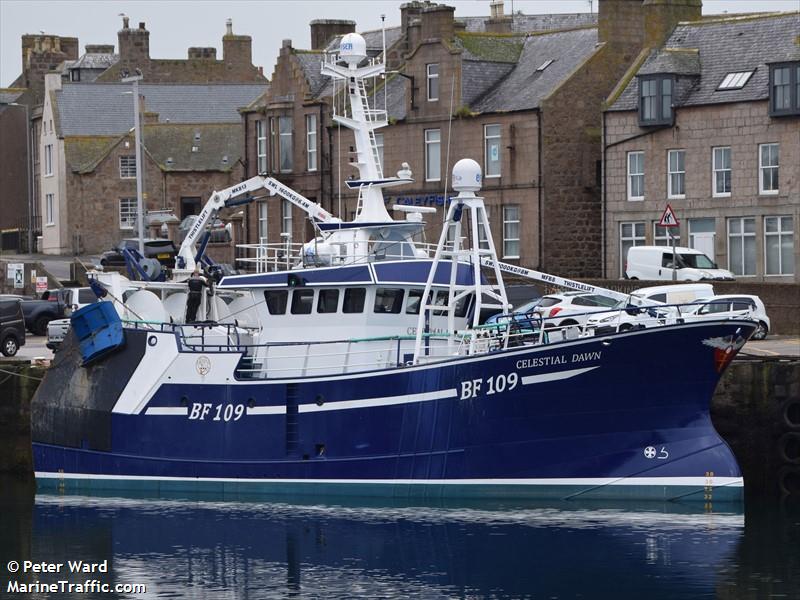 celestial dawn bf109 (Fishing vessel) - IMO , MMSI 232041821, Call Sign MLLB9 under the flag of United Kingdom (UK)
