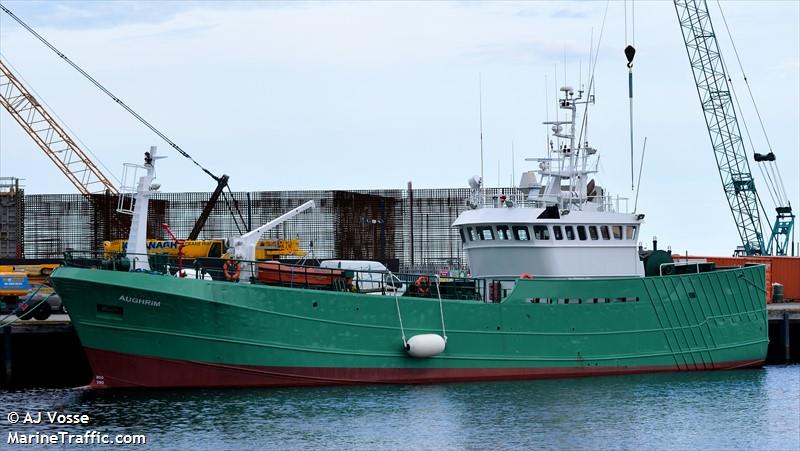 mv aughrim (Training Ship) - IMO 7521572, MMSI 250093000, Call Sign EIVX under the flag of Ireland