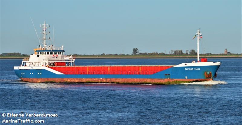 fluvius plym (General Cargo Ship) - IMO 9163611, MMSI 314656000, Call Sign 8PBN7 under the flag of Barbados