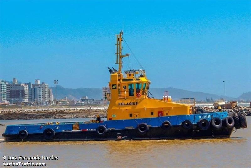 pelagius (Tug) - IMO , MMSI 710003110, Call Sign PR 6983 under the flag of Brazil