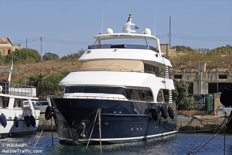zarina (Pleasure craft) - IMO , MMSI 256000729, Call Sign 9H9576 under the flag of Malta