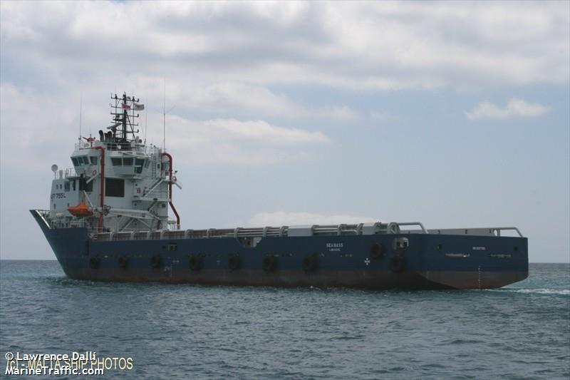 sea bass (Offshore Tug/Supply Ship) - IMO 9387190, MMSI 212870000, Call Sign 5BAL2 under the flag of Cyprus