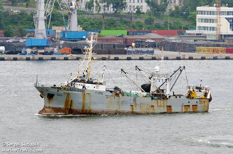 mars (Fishing Vessel) - IMO 8223749, MMSI 273445660, Call Sign UDLV under the flag of Russia