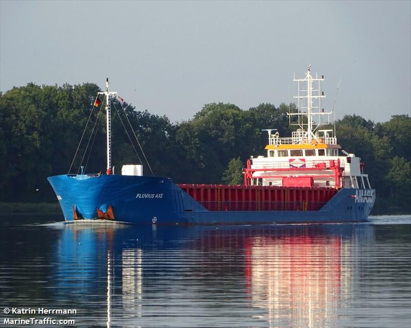 fluvius axe (General Cargo Ship) - IMO 9163623, MMSI 314654000, Call Sign 8PBN5 under the flag of Barbados