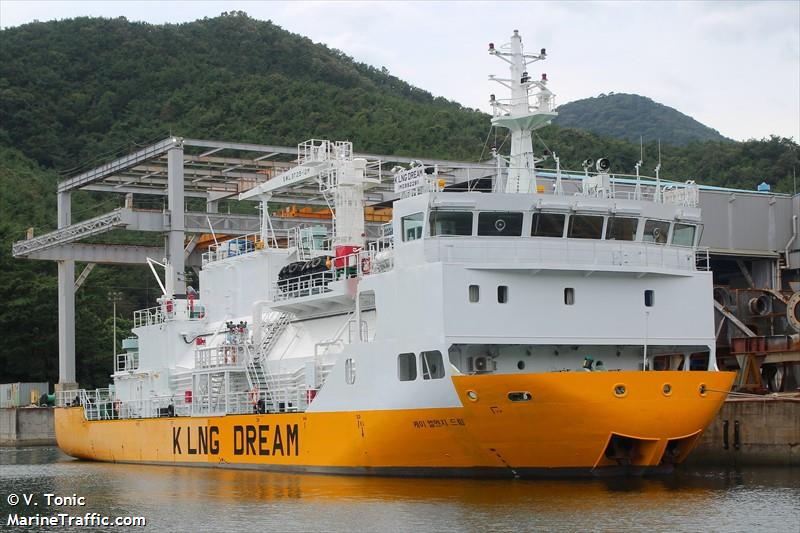 k lng dream (Bunkering Tanker) - IMO 9922811, MMSI 440708900, Call Sign 300 under the flag of Korea