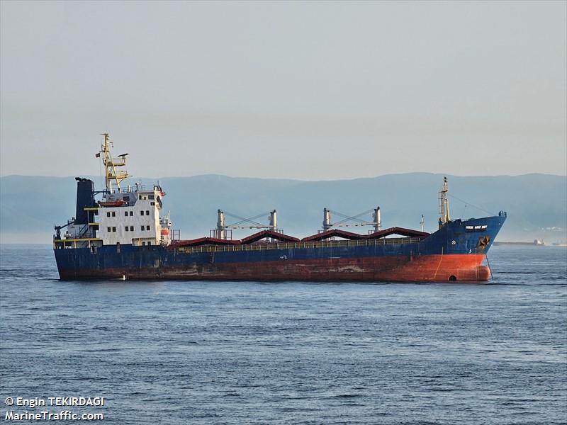 mkm arif bey (General Cargo Ship) - IMO 8802466, MMSI 577584000, Call Sign YJXJ7 under the flag of Vanuatu