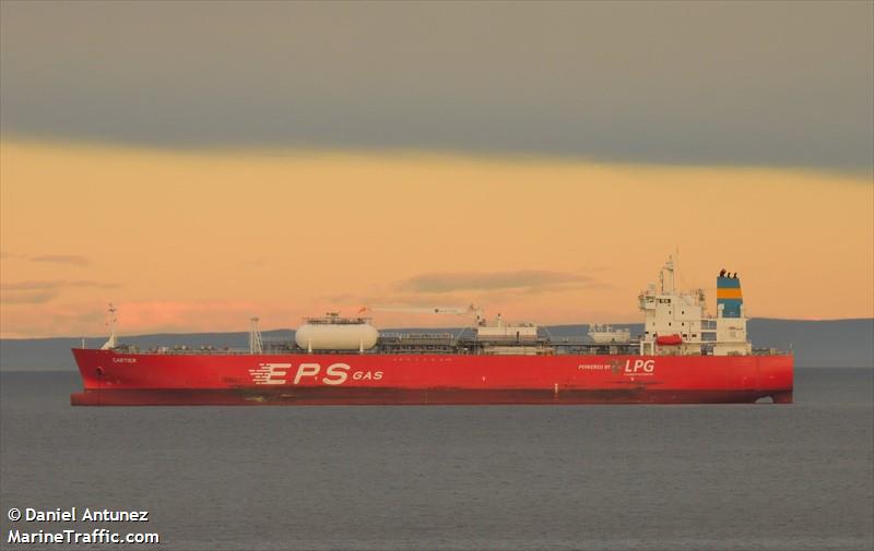 cartier (LPG Tanker) - IMO 9924857, MMSI 636021168, Call Sign 5LCP7 under the flag of Liberia