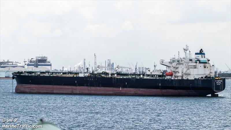 p.sophia (Crude Oil Tanker) - IMO 9414034, MMSI 538010103, Call Sign V7A5605 under the flag of Marshall Islands