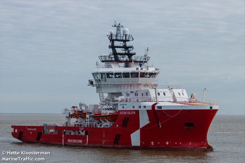 ocean falcon (Offshore Tug/Supply Ship) - IMO 9698915, MMSI 538071803, Call Sign V7A5625 under the flag of Marshall Islands