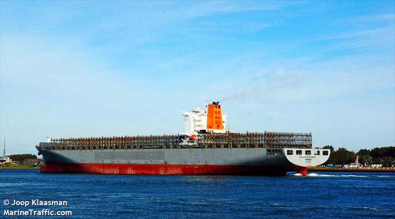 kalahari express (Container Ship) - IMO 9400095, MMSI 636093117, Call Sign 5LGN4 under the flag of Liberia