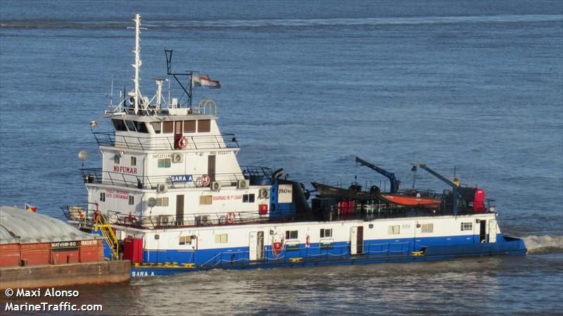 sara a (Towing vessel) - IMO 8522377, MMSI 755890643, Call Sign ZPMF under the flag of Paraguay
