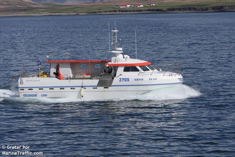 saethor ea-101 (Fishing vessel) - IMO , MMSI 251341110, Call Sign 2705 under the flag of Iceland