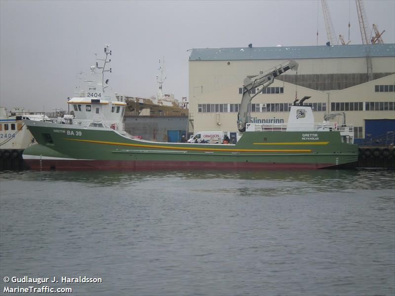 grettir (Fishing Vessel) - IMO 9211731, MMSI 251449110, Call Sign TFZT under the flag of Iceland