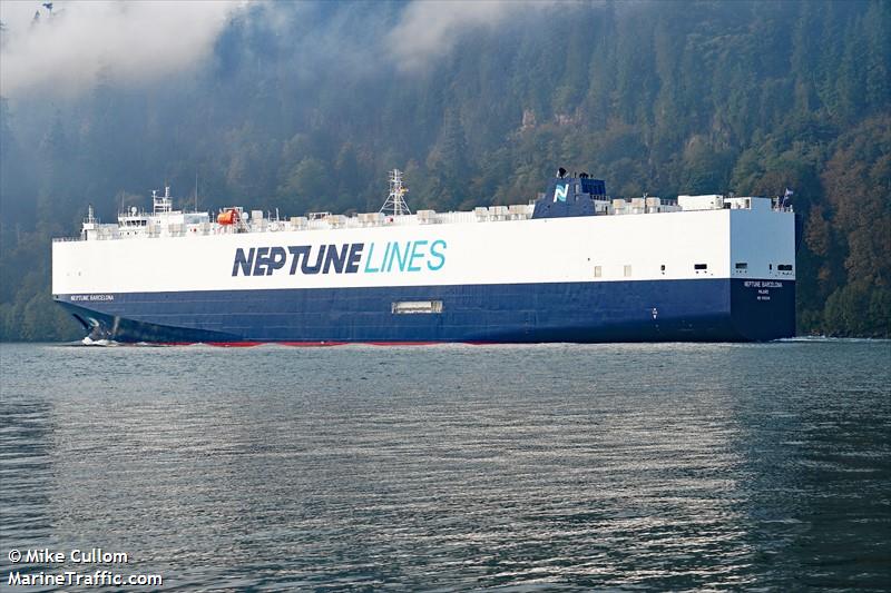 neptune barcelona (Vehicles Carrier) - IMO 9762546, MMSI 538010093, Call Sign V7A5589 under the flag of Marshall Islands