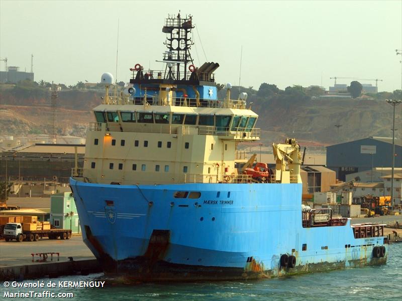maersk trimmer (Offshore Tug/Supply Ship) - IMO 9388625, MMSI 220587000, Call Sign OYGO2 under the flag of Denmark