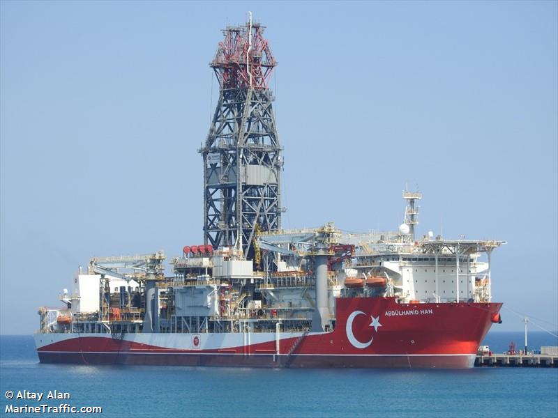 addulhamid han (Drilling Ship) - IMO 9705093, MMSI 271050408, Call Sign TCA7090 under the flag of Turkey