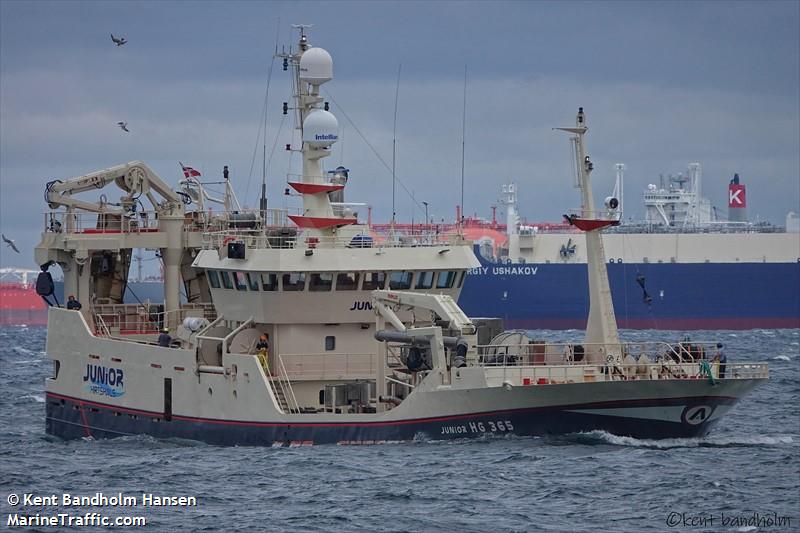 junior (Fishing Vessel) - IMO 9202455, MMSI 219030955, Call Sign OULE under the flag of Denmark