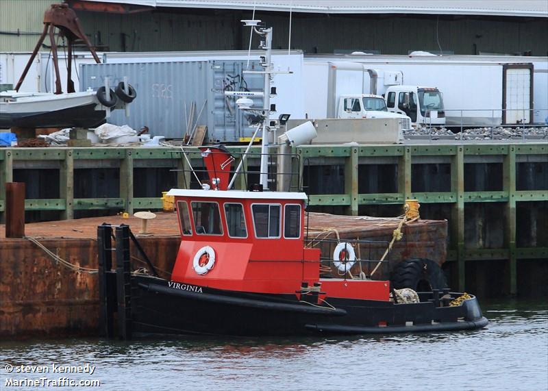 tug virginia (-) - IMO , MMSI 367582410, Call Sign WDG8915 under the flag of United States (USA)