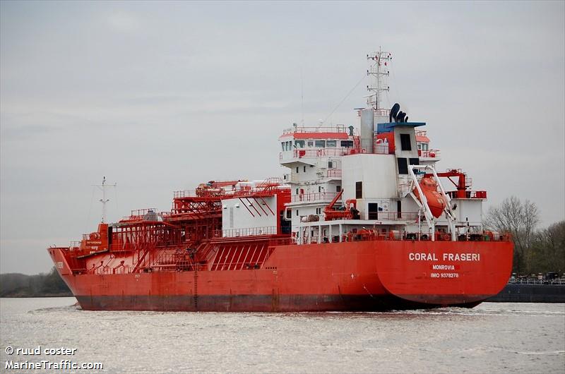 coral fraseri (Liquefied Gas) - IMO 9378278, MMSI 636022010, Call Sign 5LGT4 under the flag of Liberia