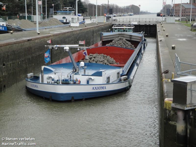 axioma (Cargo ship) - IMO , MMSI 205287390, Call Sign OT2873 under the flag of Belgium