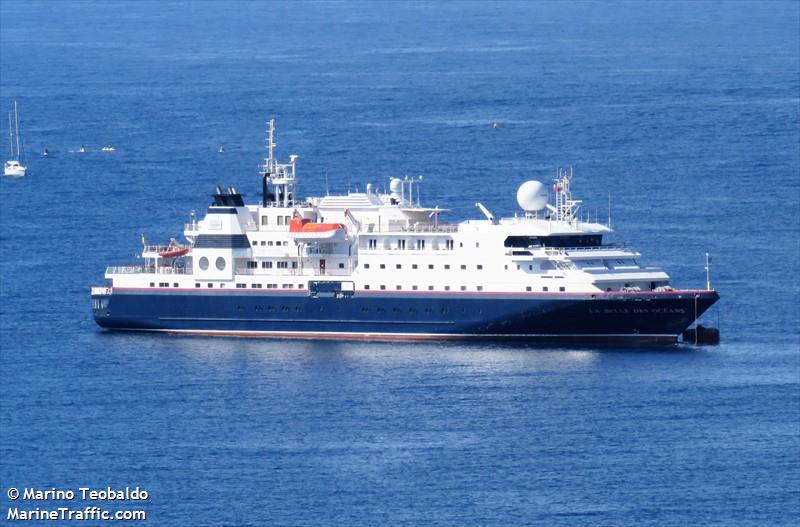 la belle des oceans (Passenger (Cruise) Ship) - IMO 8800195, MMSI 205788000, Call Sign ONKI under the flag of Belgium