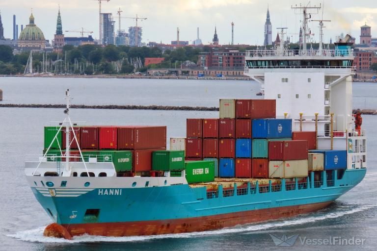 hanni (Container Ship) - IMO 9188506, MMSI 211286440, Call Sign DHMW under the flag of Germany