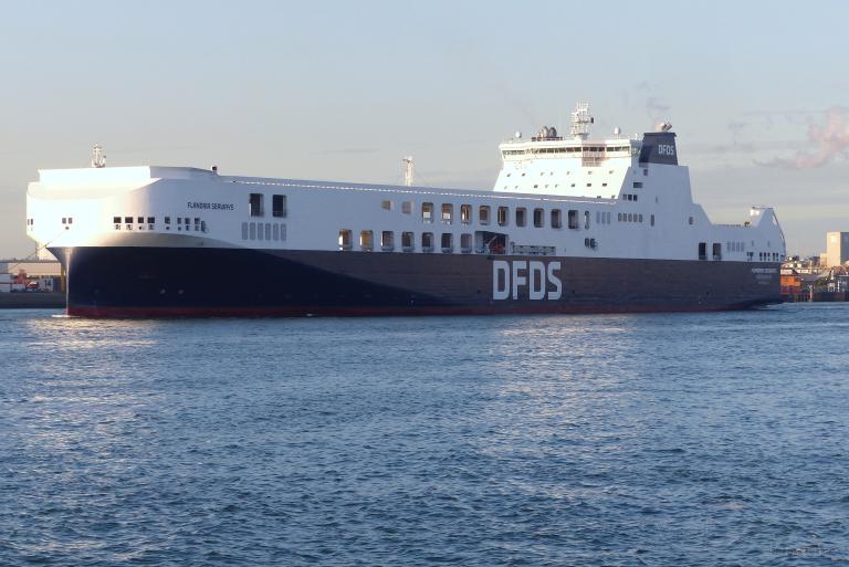 flandria seaways (Ro-Ro Cargo Ship) - IMO 9860142, MMSI 219358000, Call Sign OYEN2 under the flag of Denmark