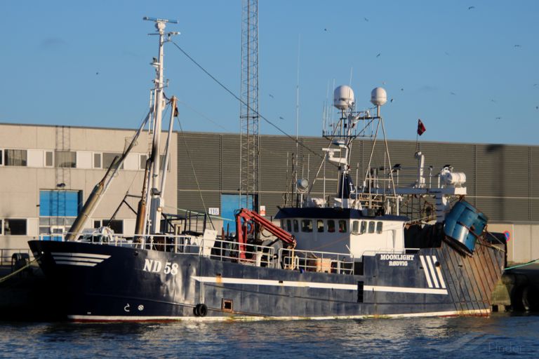 moonlight nd58 (Fishing vessel) - IMO , MMSI 219743000, Call Sign OWCN under the flag of Denmark