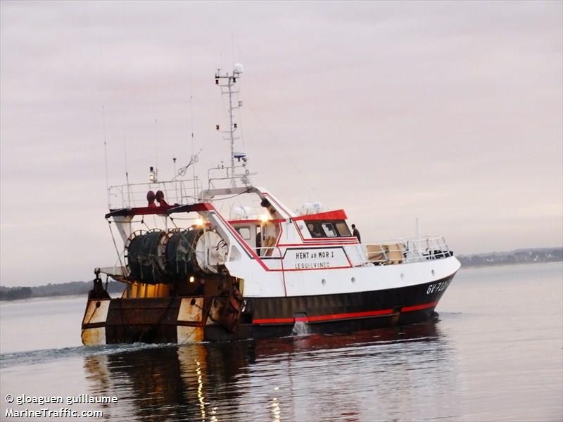 fv hent ar mor (Fishing vessel) - IMO , MMSI 227486000, Call Sign FQHI under the flag of France