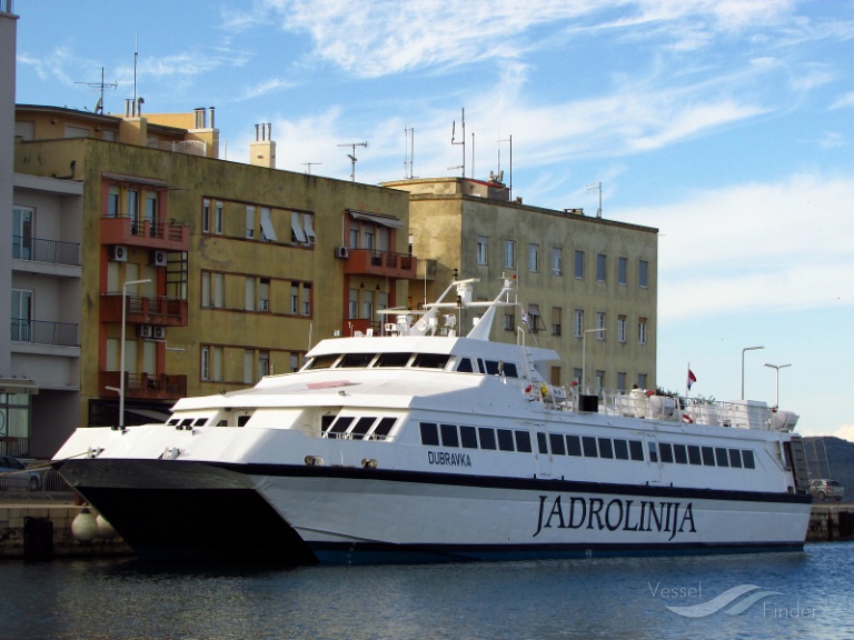 dubravka (Passenger Ship) - IMO 9034200, MMSI 238116640, Call Sign 9A7583 under the flag of Croatia