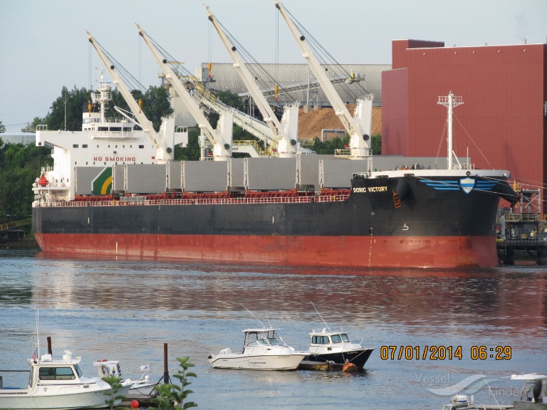 doric victory (Bulk Carrier) - IMO 9425887, MMSI 241013000, Call Sign SVAZ7 under the flag of Greece