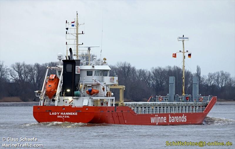 lady hanneke (General Cargo Ship) - IMO 9828352, MMSI 244110823, Call Sign PDEQ under the flag of Netherlands