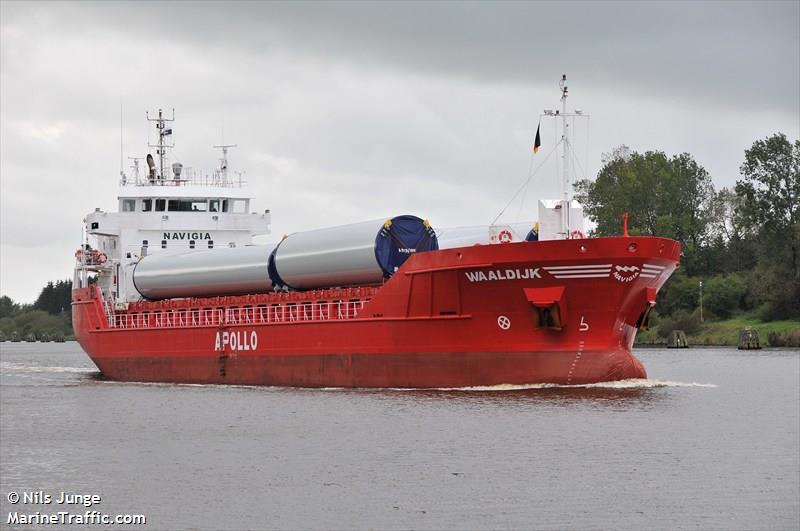 waaldijk (General Cargo Ship) - IMO 9514937, MMSI 245726000, Call Sign PBZA under the flag of Netherlands