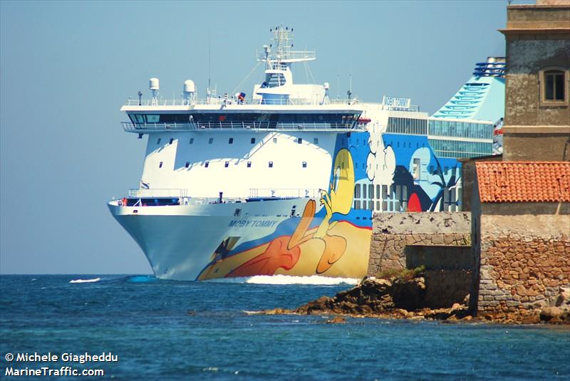 moby tommy (Passenger/Ro-Ro Cargo Ship) - IMO 9221310, MMSI 247186700, Call Sign ICCS under the flag of Italy