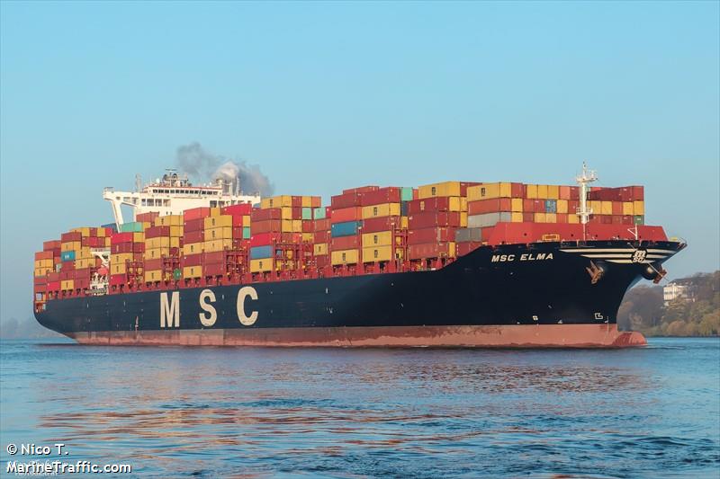 msc elma (Container Ship) - IMO 9735218, MMSI 255805866, Call Sign CQZM under the flag of Madeira