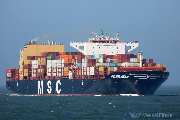 msc michela (Container Ship) - IMO 9720512, MMSI 255805929, Call Sign CQID5 under the flag of Madeira