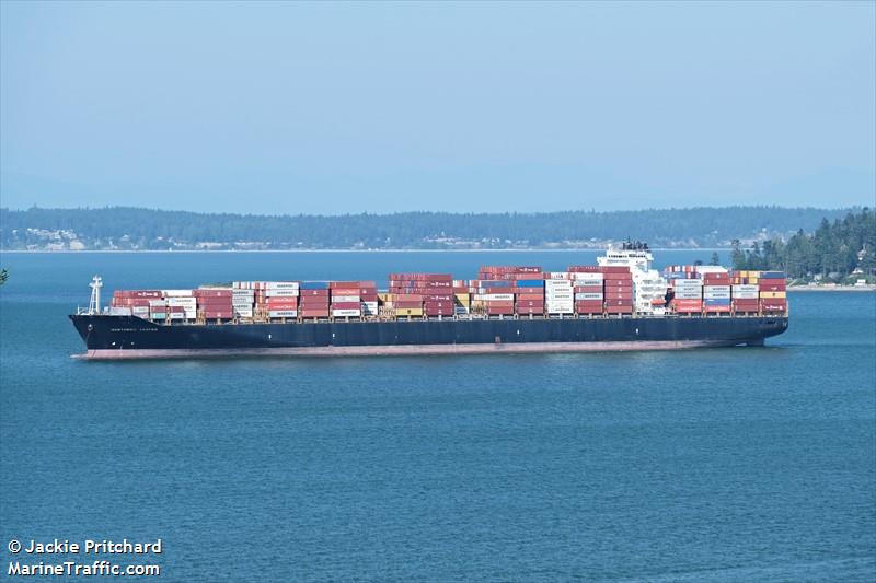 northern jasper (Container Ship) - IMO 9466960, MMSI 255806034, Call Sign CQIP9 under the flag of Madeira