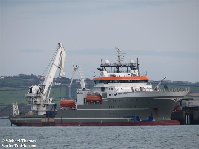 boka topaz (Offshore Support Vessel) - IMO 9382815, MMSI 257058640, Call Sign LARH7 under the flag of Norway