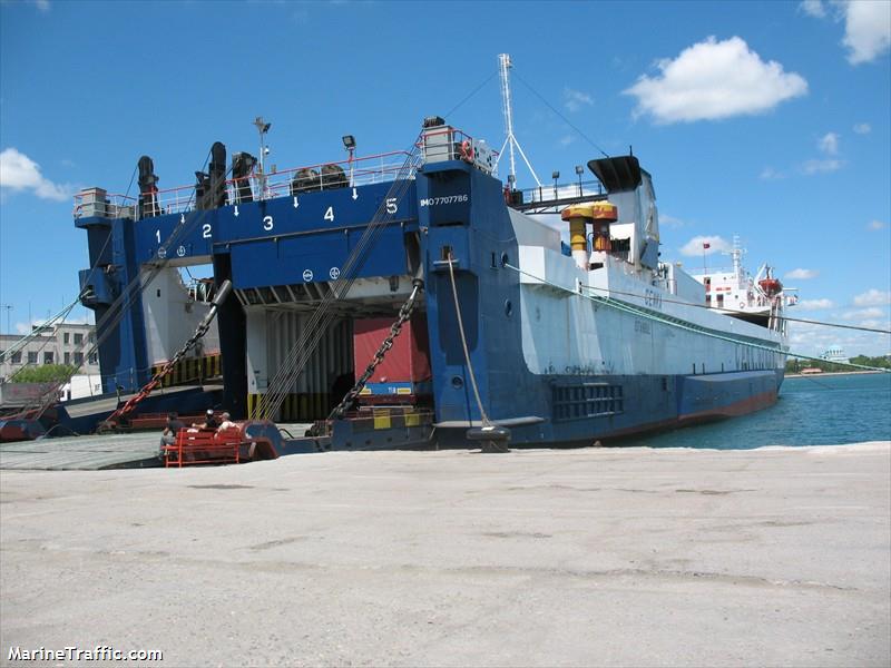cenk y (Passenger/Ro-Ro Cargo Ship) - IMO 7811329, MMSI 271042575, Call Sign TCZV7 under the flag of Turkey