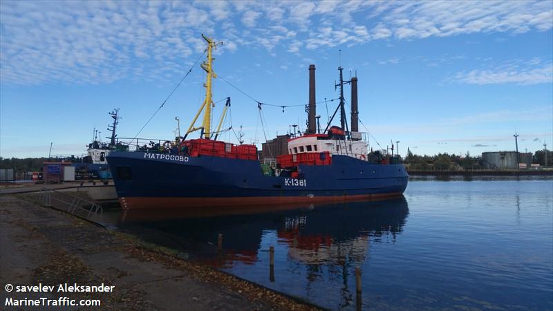matrosovo (Fishing Vessel) - IMO 7643930, MMSI 273430130, Call Sign UACP under the flag of Russia