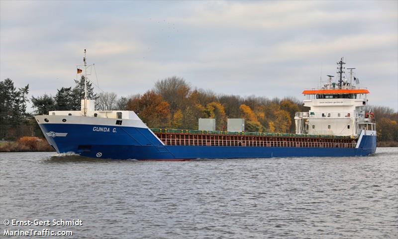 gunda g. (General Cargo Ship) - IMO 9534274, MMSI 305541000, Call Sign V2ES8 under the flag of Antigua & Barbuda