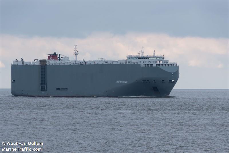 gravity highway (Vehicles Carrier) - IMO 9672404, MMSI 311000104, Call Sign C6AO5 under the flag of Bahamas