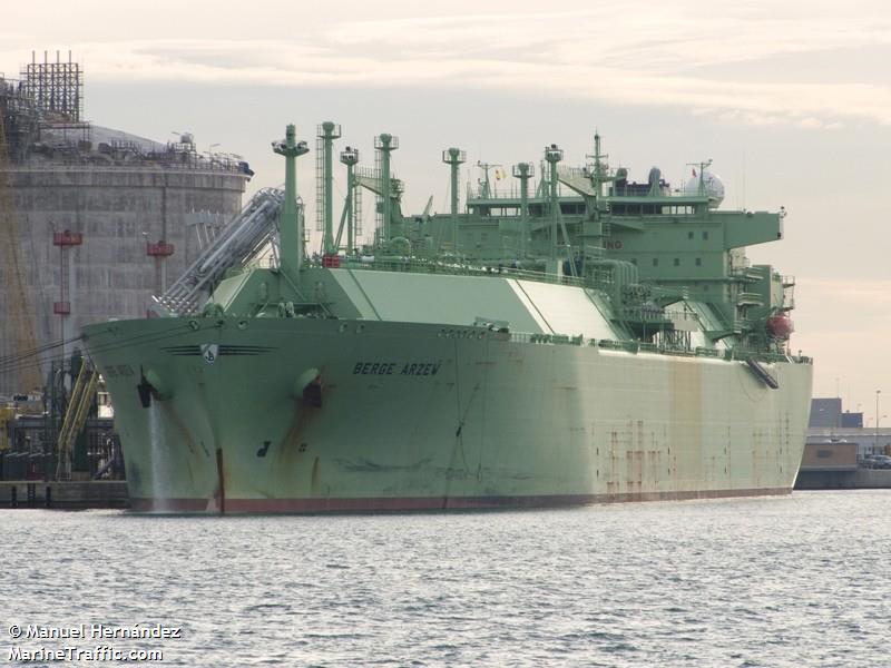 berge arzew (LNG Tanker) - IMO 9256597, MMSI 311745000, Call Sign C6TQ5 under the flag of Bahamas