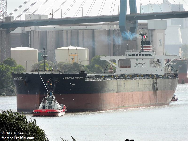 amazing salute (Bulk Carrier) - IMO 9477232, MMSI 351893000, Call Sign 3EUC9 under the flag of Panama