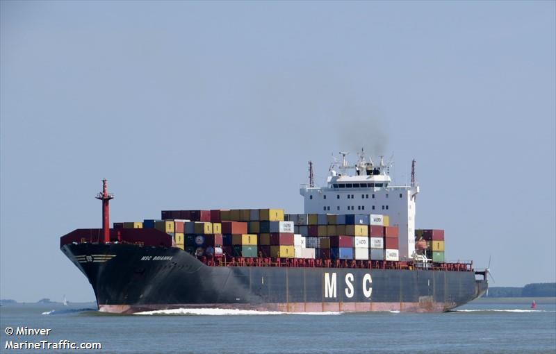 msc brianna (Container Ship) - IMO 9103685, MMSI 353612000, Call Sign 3FVZ7 under the flag of Panama