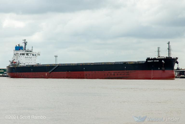 mighty star (Bulk Carrier) - IMO 9860881, MMSI 355677000, Call Sign HOKI under the flag of Panama