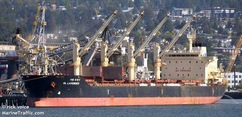 dl lavender (Bulk Carrier) - IMO 9657026, MMSI 356353000, Call Sign 3FLI under the flag of Panama