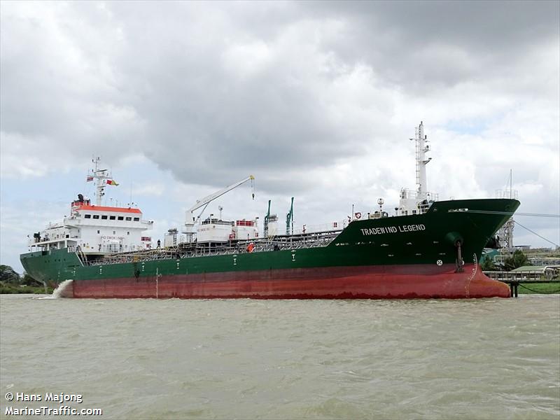 tradewind legend (Chemical/Oil Products Tanker) - IMO 9503940, MMSI 370257000, Call Sign 3ESC3 under the flag of Panama